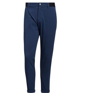 New Men's Adidas Pin Roll Golf Pant Academy 32x30 (32x27 actual) Navy Blue